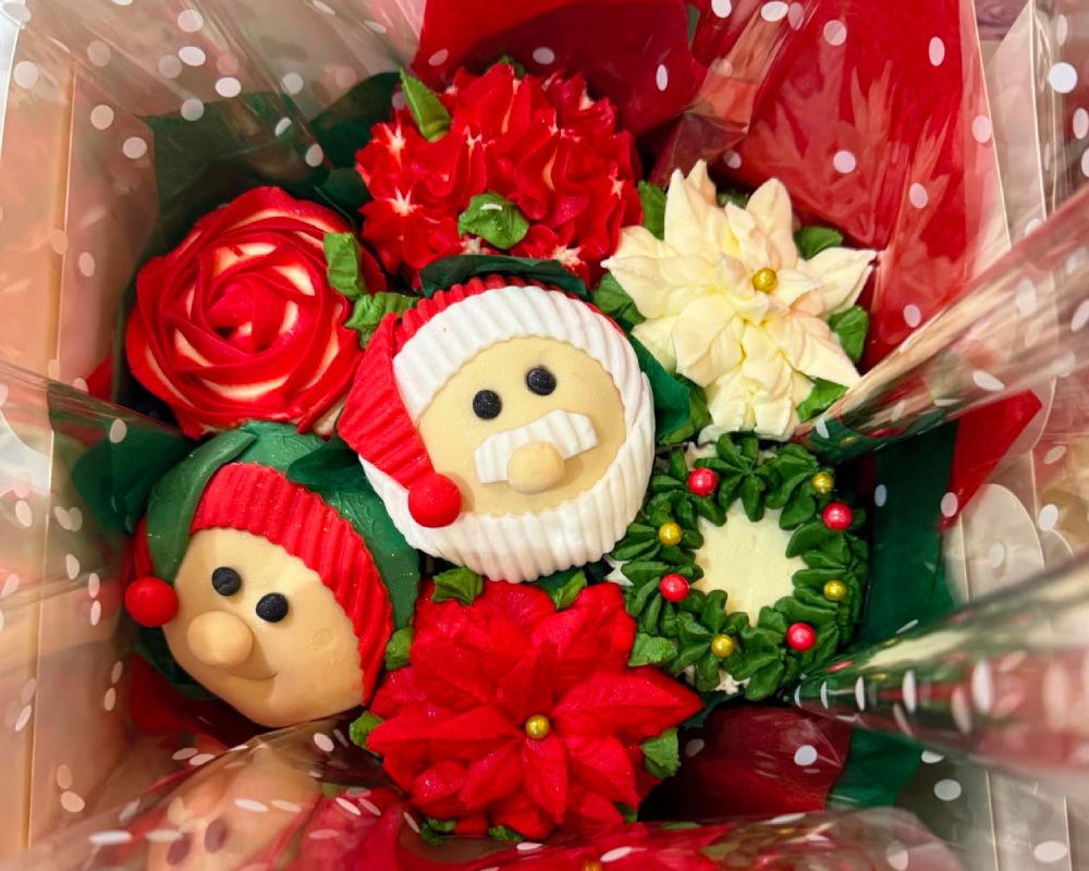 Christmas Themed Cupcake Bouquets - Ayrshire